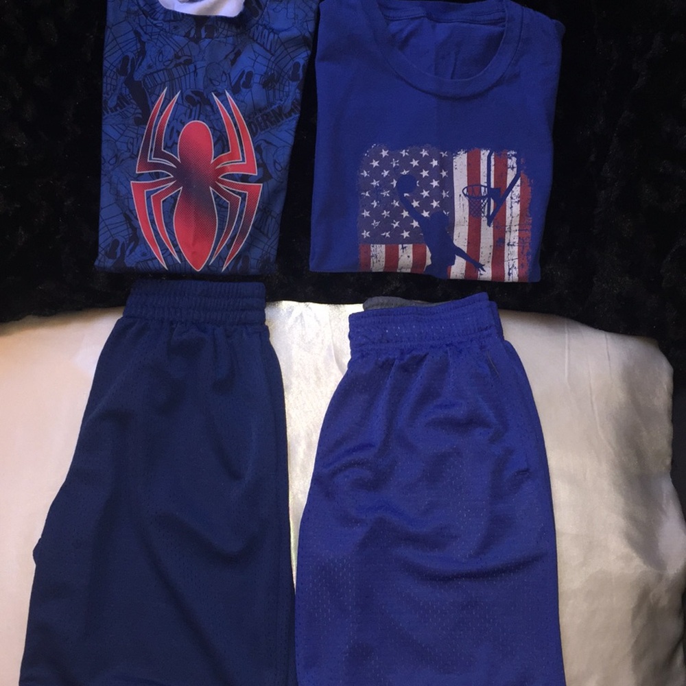 Athletic Boys shorts and shirts selling all 4